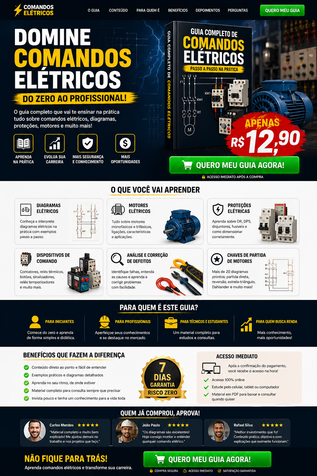 COMANDOS ELÉTRICOS.